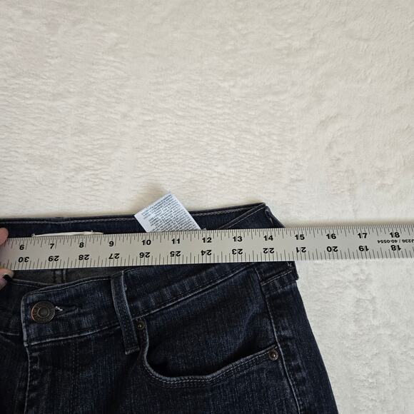 Levi's 505 Straight Womens Denim jeans size 6 distressed hem 0692 - Picture 9 of 13